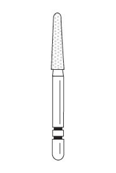 Two Striper Diamond Burs FG Round End Taper 5/pk (Premier)