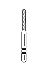 Two Striper Diamond Burs FG KS Cylinder Round End 5/Pkg (Premier)