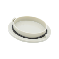 Vacuum Canister Cap w/O-Ring, Bracket Mounted, Gray (DCI)