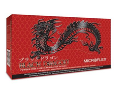 Exam Gloves Latex  Powder Free Black Dragon (Ansell)