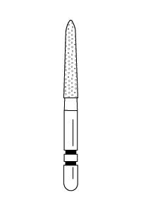 Two Striper Diamond Burs FG Flame 5/pk (Premier)