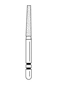 Two Striper Diamond Burs FG Flat End Taper 5/pk (Premier)