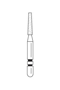 Two Striper Diamond Burs FG Flat End Taper 5/pk (Premier)