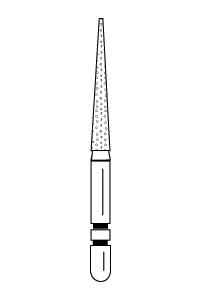 Two Striper Diamond Burs FG Flat End Taper 5/pk (Premier)