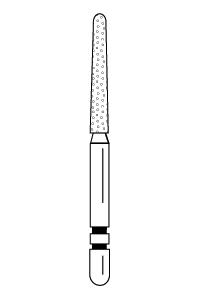 Two Striper Diamond Burs FG Round End Taper 5/pk (Premier)