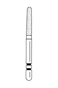Two Striper Diamond Burs FG Round End Taper 5/pk (Premier)