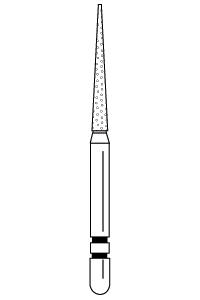 Two Striper Diamond Burs FG Flat End Taper 5/pk (Premier)