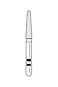 Two Striper Diamond Burs FG Round End Taper 5/pk (Premier)