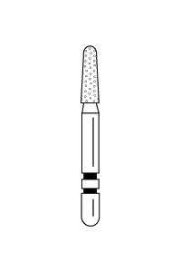 Two Striper Diamond Burs FG Round End Taper 5/pk (Premier)
