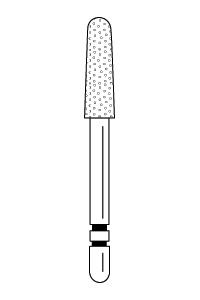 Two Striper Diamond Burs FG Round End Taper 5/pk (Premier)