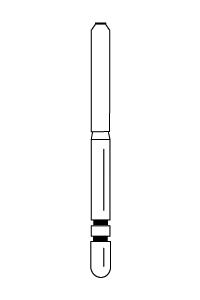 Two Striper Tissue Guard End Cutting TGE Specialty Diamond Burs FG 5/pk (Premier)