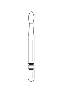 Two Striper MFS Finishing Specialty Diamond Burs 5/pk (Premier)