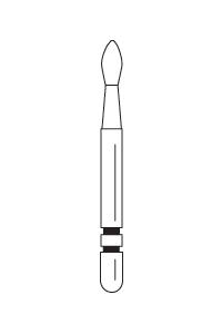 Two Striper MFS Finishing Specialty Diamond Burs 5/pk (Premier)