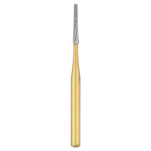 T&F Carbide Bur 12-Blades Round End Taper 10/Pack