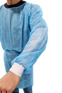 Isolation Cover Gown, Knit cuffs,  10/Pkg