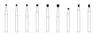Diamonds Disposable Sterile 25/Pkg (Inverted Cone Shape)