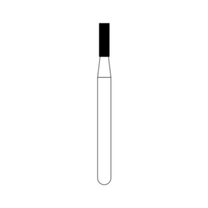 NTI Diamond Burs FG, Coarse,Cylinder Flat End, 5/Pkg (Kerr Rotary)