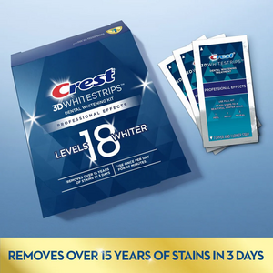 Crest 3D Whitestrips Take Home Whitening Strips Kit 10% Hydrogen Peroxide Kit