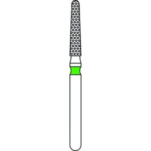 Priva Diamond Burs, Coarse, Green, Round End Taper, 5/Pkg (Premier)