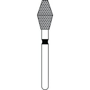 Priva Diamond Burs, Extra Coarse, Black, Barrel, 5/Plg (Premier)