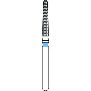 Priva Diamond Burs, Medium, Blue, Round End Taper, 5/Pkg (Premier)