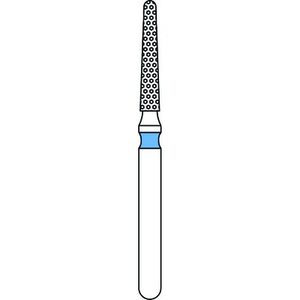 Priva Diamond Burs, Medium, Blue, Round End Taper, 5/Pkg (Premier)