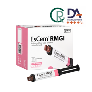 EsCem RMGI Luting Cement, 2x9g Syringe (Spident)