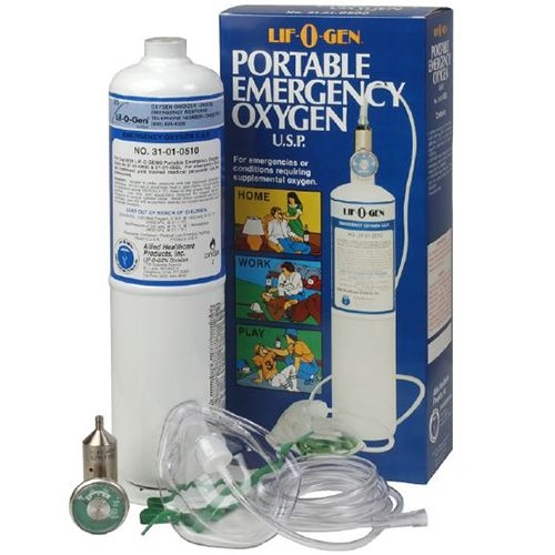 Lif O Gen Disposable Portable Emergency Oxygen Kit (Allied Health) Lif O Gen Disposable Portable Emergency Oxygen Kit (Allied Health)