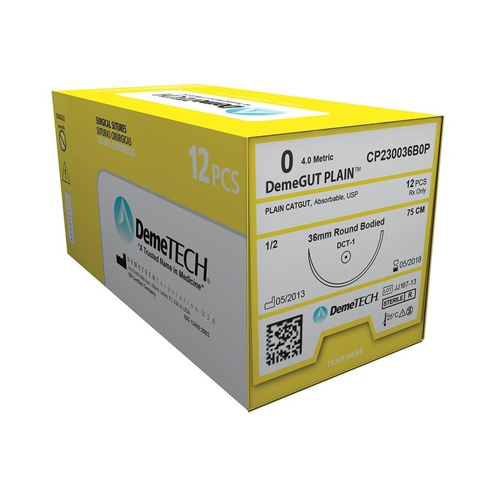 Suture Plain Gut 12/Pkg Suture Plain Gut 12/Pkg