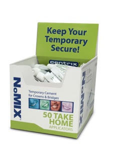 NoMIX Moisture-Activated Temporary Cement (Centrix) NoMIX Moisture-Activated Temporary Cement (Centrix)