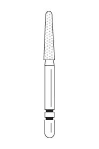 Two Striper Diamond Burs FG Round End Taper 5/pk (Premier) Two Striper Diamond Burs FG Round End Taper 5/pk (Premier)
