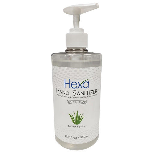 hand Sanitizer 83% Ethyl Alcohol 16.9oz (Hexa Dental) hand Sanitizer 83% Ethyl Alcohol 16.9oz (Hexa Dental)