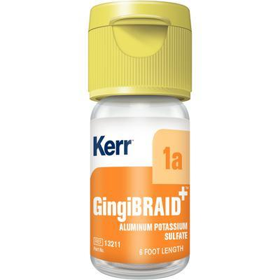 GingiBRAID+ Braided Retraction Cord Medicated (Aluminum Potassium Sulfate 10%) (Kerr) GingiBRAID+ Braided Retraction Cord Medicated (Aluminum Potassium Sulfate 10%) (Kerr)