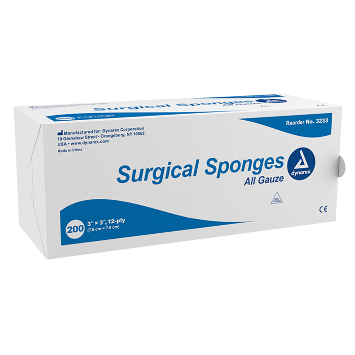 Gauze Sponge, Sterile, 3 Gauze Sponge, Sterile, 3