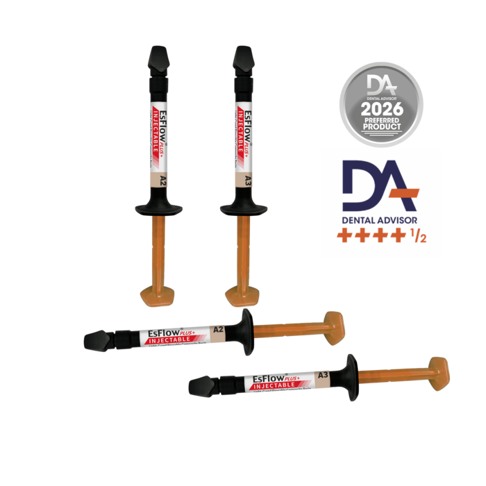 EsFlow PLUS Injectable,Flowable Light-Cured Composite, 2 x 2.5gm EsFlow PLUS Injectable,Flowable Light-Cured Composite, 2 x 2.5gm