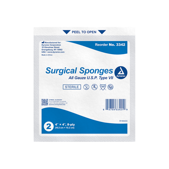 Gauze Sponge, Sterile, 4 Gauze Sponge, Sterile, 4