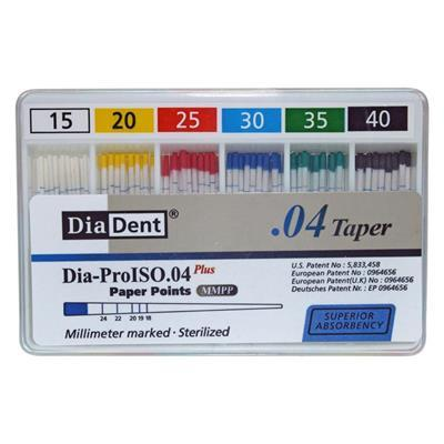Paper Points .04 MM Tapered (Diadent) Paper Points .04 MM Tapered (Diadent)