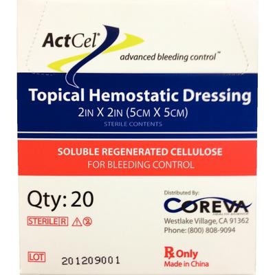 ActCel Hemostatic Dressing Gauze Sterile 2 ActCel Hemostatic Dressing Gauze Sterile 2