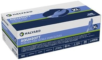 AquaSoft Nitrile Exam Gloves, Powder Free 300/Box (Halyard) AquaSoft Nitrile Exam Gloves, Powder Free 300/Box (Halyard)