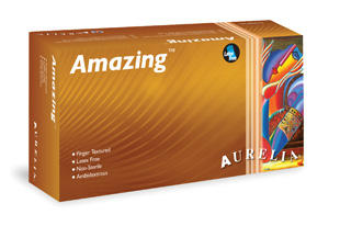 Aurelia Amazing Blue Nitrile Powder-Free Exam Gloves 300/box Aurelia Amazing Blue Nitrile Powder-Free Exam Gloves 300/box