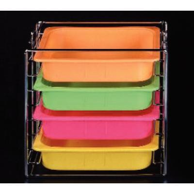 Tub and Lid Rack Rack Stackable Front Loading Long Side Tub and Lid Rack Rack Stackable Front Loading Long Side