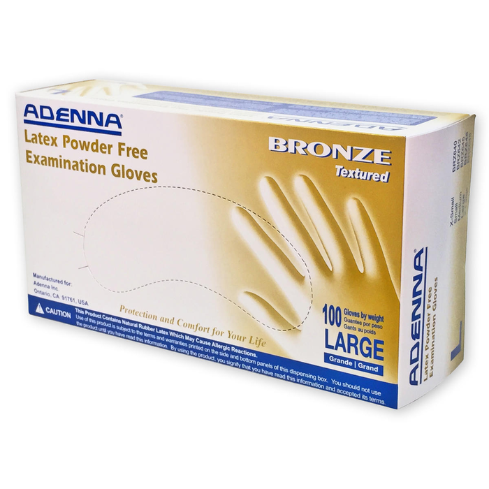Gloves Bronze Latex Powder Free (Adenna) Gloves Bronze Latex Powder Free (Adenna)