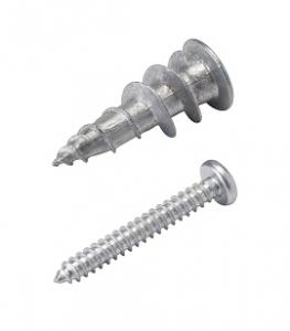 Wall Anchors w/Screws, Metal (25) Wall Anchors w/Screws, Metal (25)