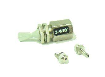 Toggle Valve, Momentary, 3-Way Gray Toggle Valve, Momentary, 3-Way Gray