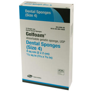 Gelfoam Dental Sponges #4 12/box Gelfoam Dental Sponges #4 12/box
