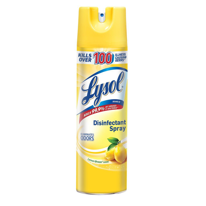 Lysol Disinfectant Spray 12.5oz Lemon Breeze Scent Lysol Disinfectant Spray 12.5oz Lemon Breeze Scent