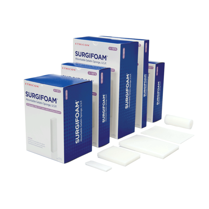 Surgifoam Absorbable Gelatin Sponges (Ethicon) Surgifoam Absorbable Gelatin Sponges (Ethicon)