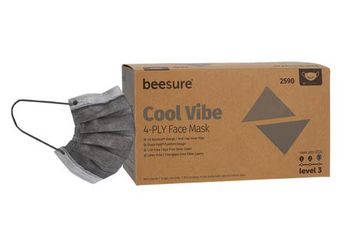 Earloop Face Masks Vibe ASTM Level 3, Antifog, 50/Pkg (BeeSure) Earloop Face Masks Vibe ASTM Level 3, Antifog, 50/Pkg (BeeSure)