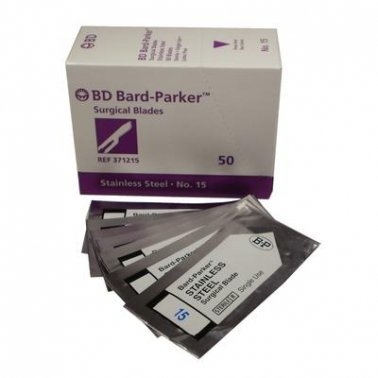 Blade #15 Carbon Steel Rib-Back, Sterile 150/ Pkg (Bard Parker) Blade #15 Carbon Steel Rib-Back, Sterile 150/ Pkg (Bard Parker)
