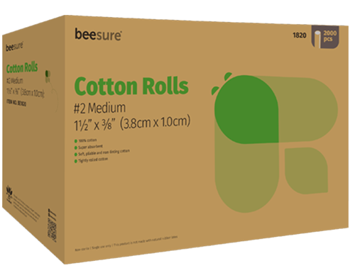 Cotton Rolls, #2 Medium, 1 1/2 Cotton Rolls, #2 Medium, 1 1/2